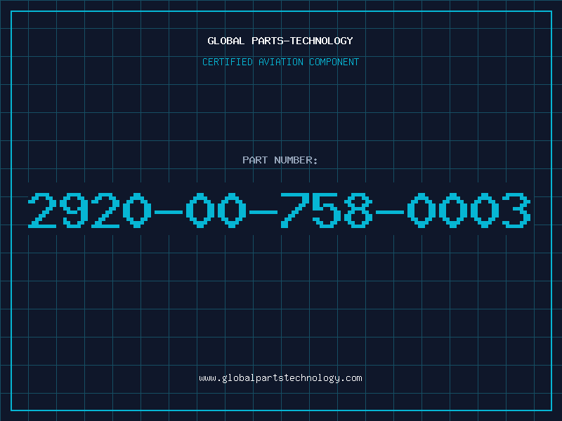 Aviation Part 2920-00-758-0003