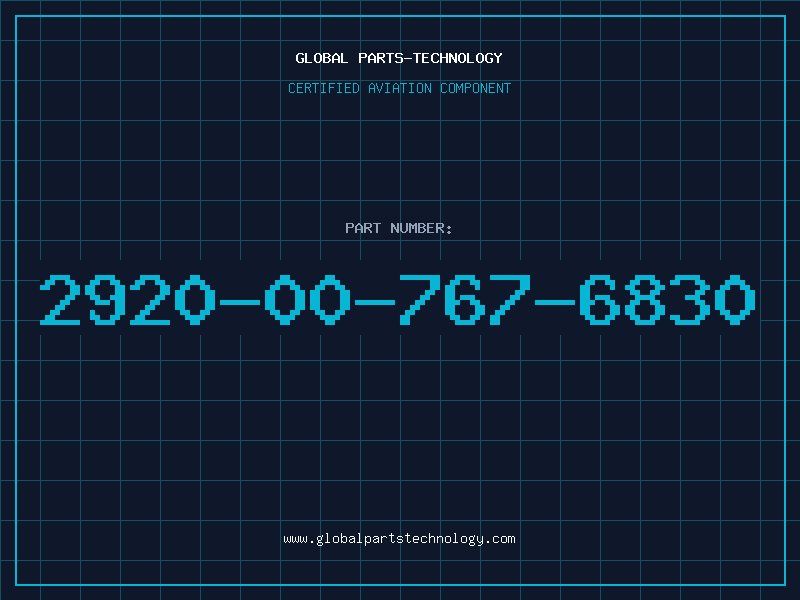Aviation Part 2920-00-767-6830