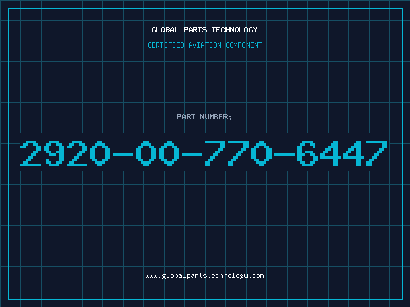 Aviation Part 2920-00-770-6447