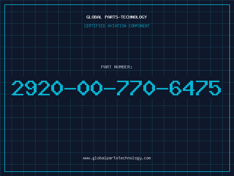 Aviation Part 2920-00-770-6475