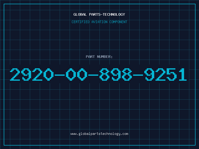 Aviation Part 2920-00-898-9251