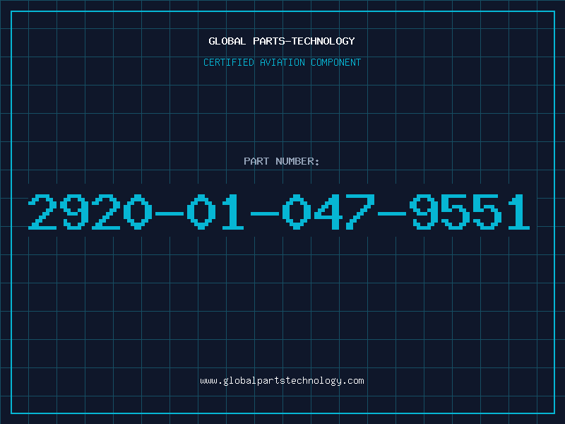 Aviation Part 2920-01-047-9551