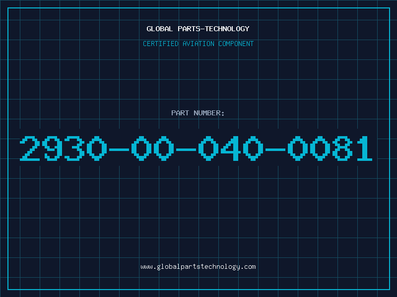 Aviation Part 2930-00-040-0081