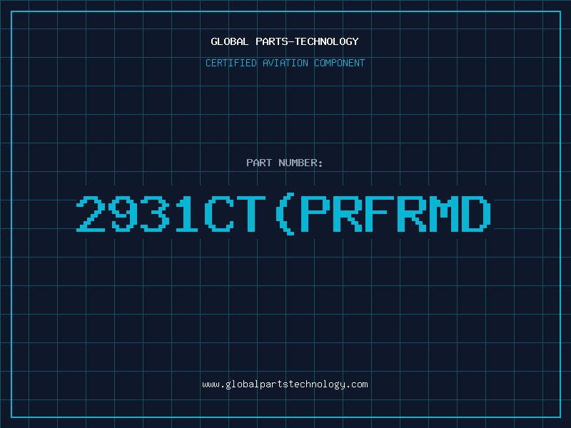 Aviation Part 2931CT(PRFRMD