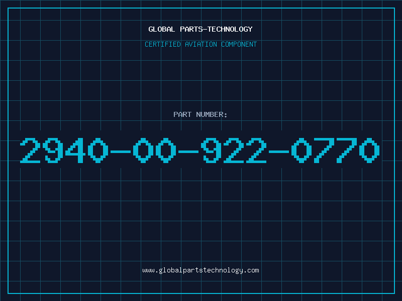 Aviation Part 2940-00-922-0770