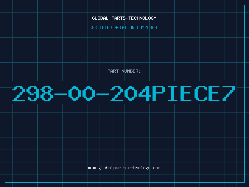 Aviation Part 298-00-204PIECE7