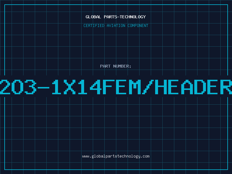 Aviation Part 2O3-1X14FEM/HEADER