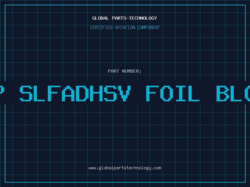 Aviation Part 2P SlfAdhsv Foil Blck