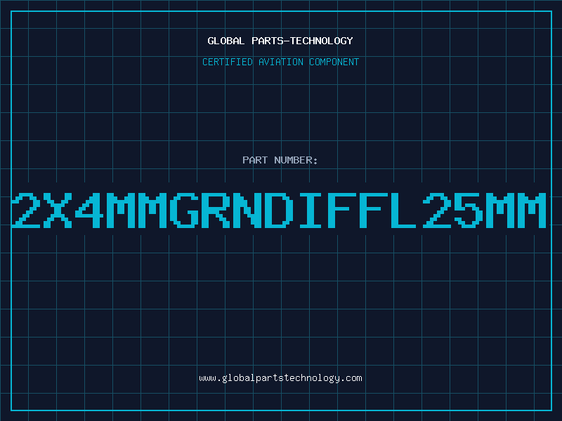 Aviation Part 2X4MMGRNDIFFL25MM