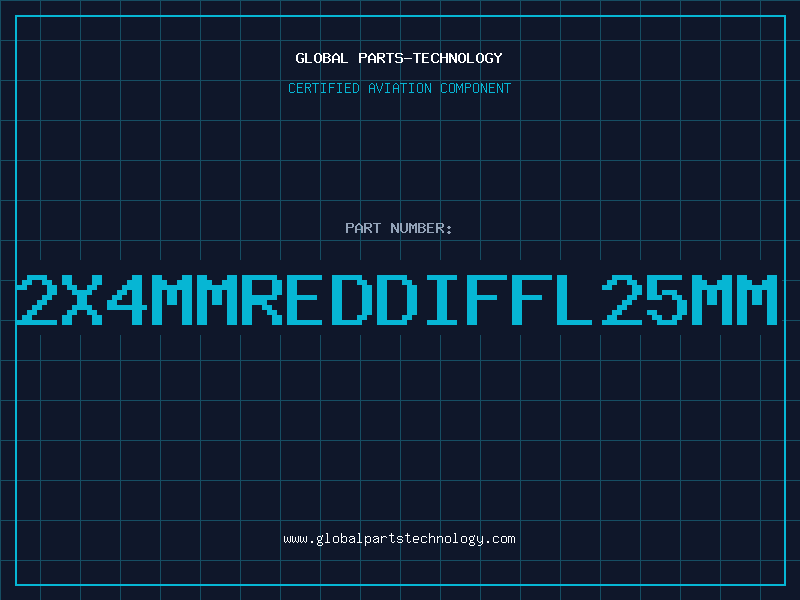 Aviation Part 2X4MMREDDIFFL25MM