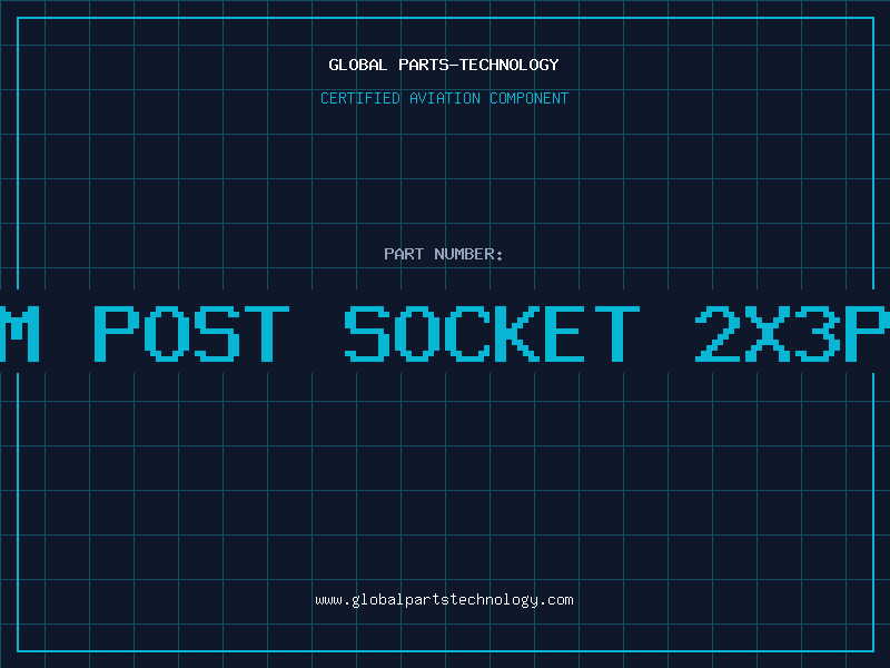 Aviation Part 2mm Post Socket 2x3pin
