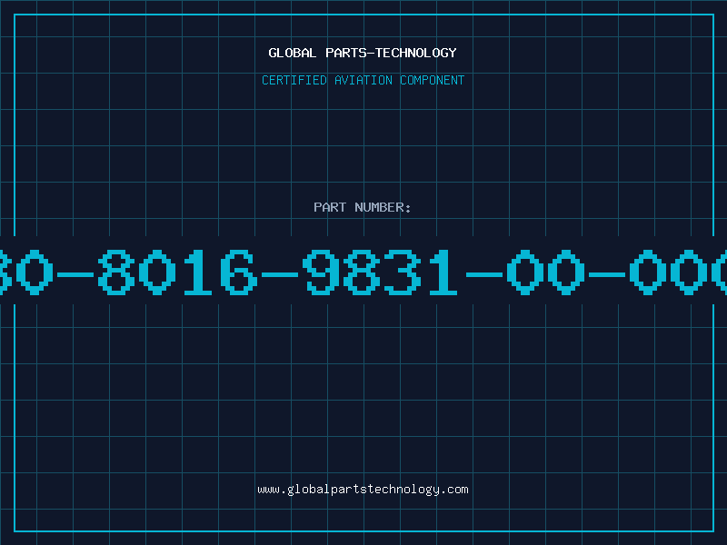 Aviation Part 30-8016-9831-00-000
