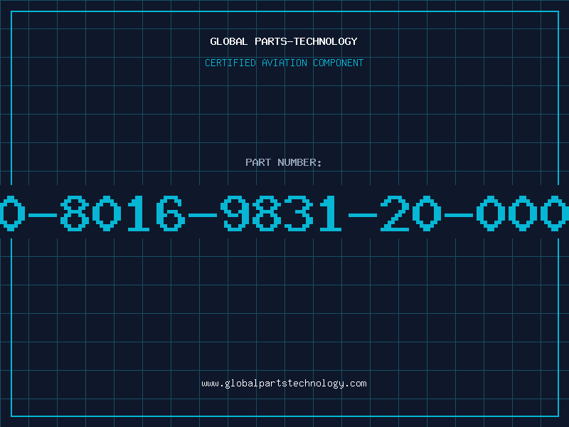 Aviation Part 30-8016-9831-20-0000