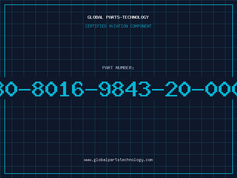 Aviation Part 30-8016-9843-20-000