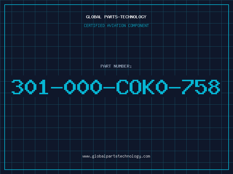 Aviation Part 301-000-COK0-758