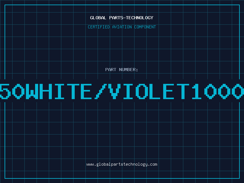 Aviation Part 3050WHITE/VIOLET1000FT