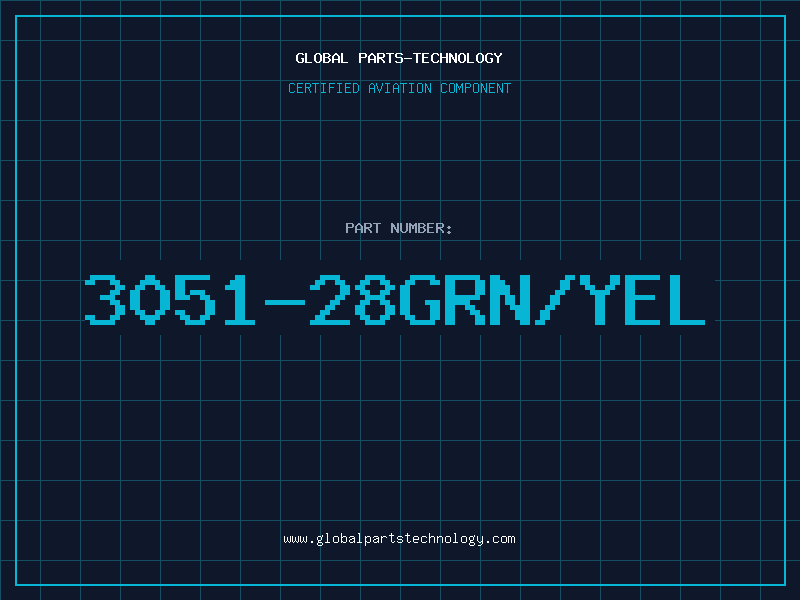 Aviation Part 3051-28GRN/YEL