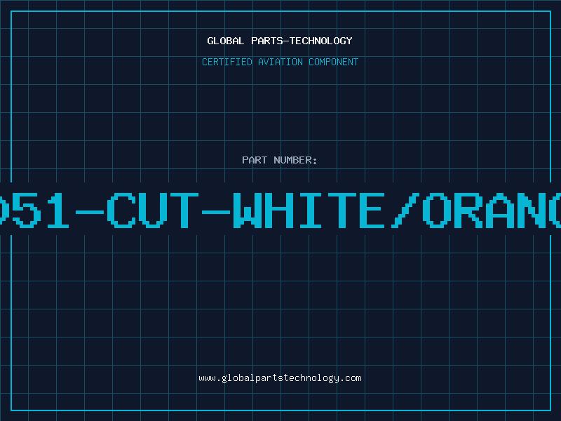 Aviation Part 3051-CUT-WHITE/ORANGE