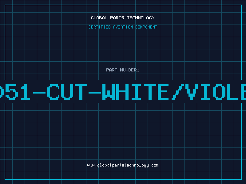 Aviation Part 3051-CUT-WHITE/VIOLET