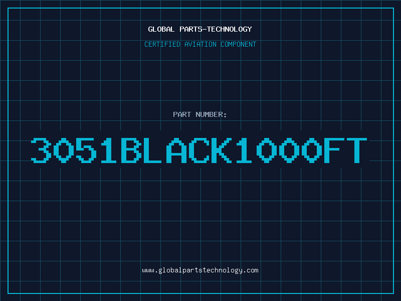 Aviation Part 3051BLACK1000FT
