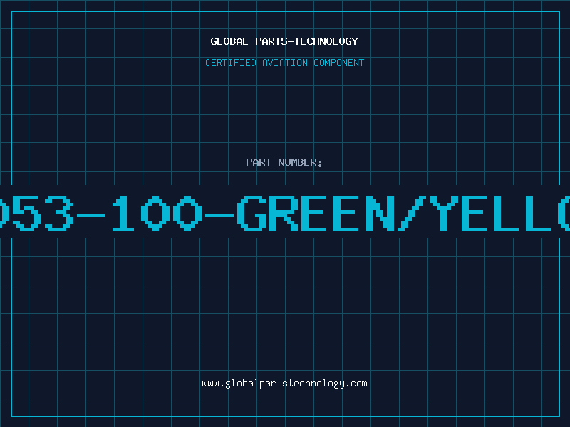 Aviation Part 3053-100-GREEN/YELLOW