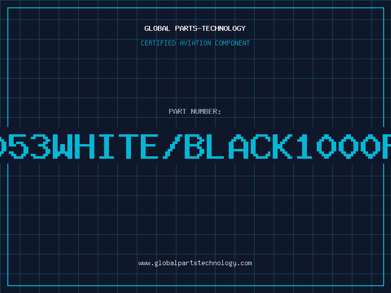 Aviation Part 3053WHITE/BLACK1000FT