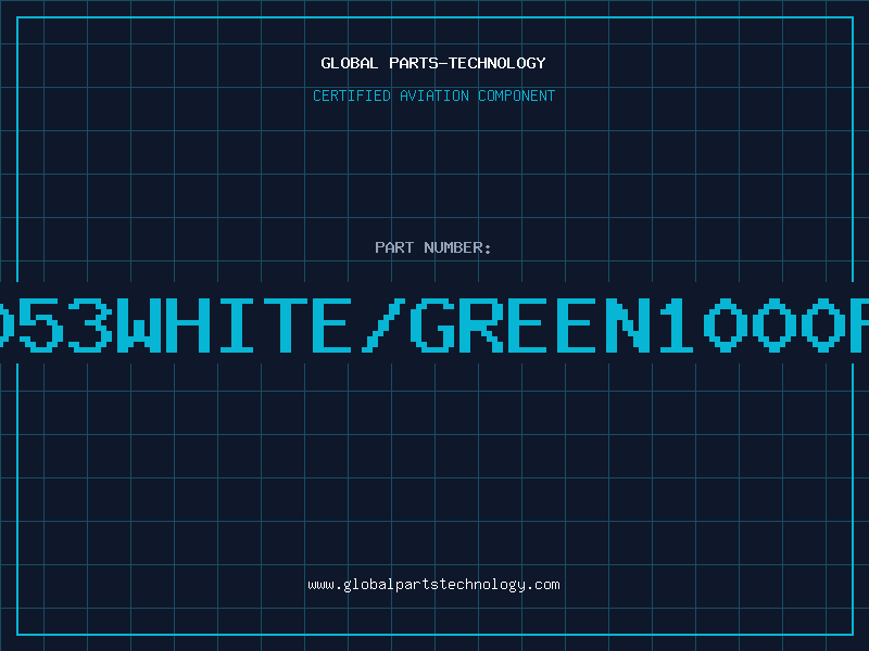 Aviation Part 3053WHITE/GREEN1000FT