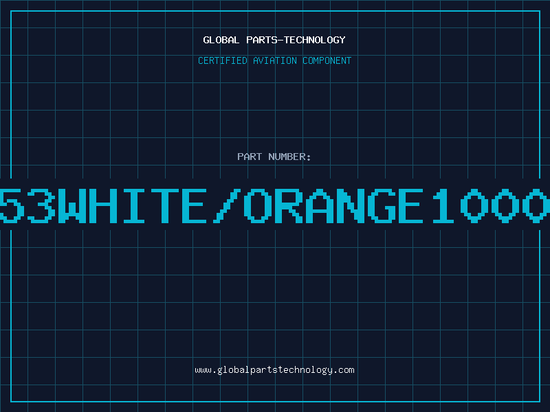 Aviation Part 3053WHITE/ORANGE1000FT