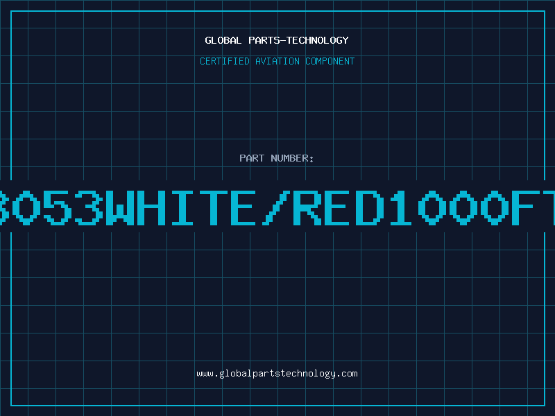 Aviation Part 3053WHITE/RED1000FT