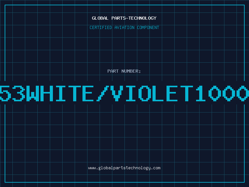 Aviation Part 3053WHITE/VIOLET1000FT