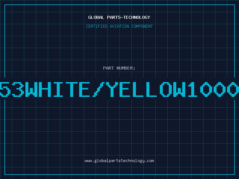 Aviation Part 3053WHITE/YELLOW1000FT