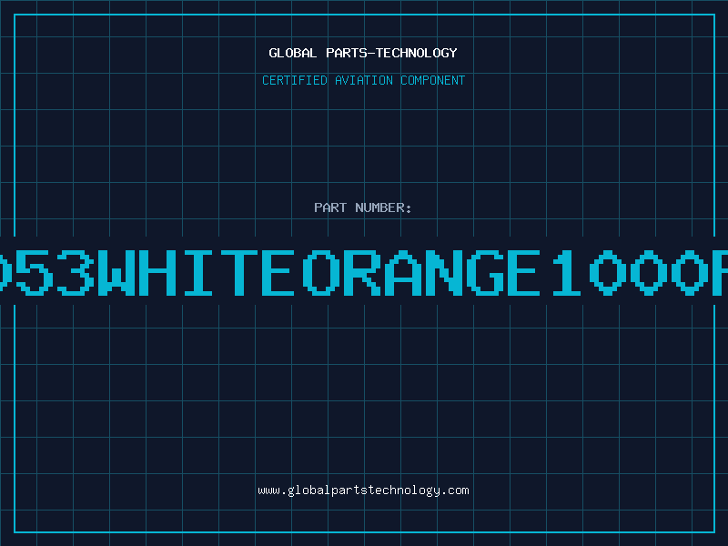 Aviation Part 3053WHITEORANGE1000FT