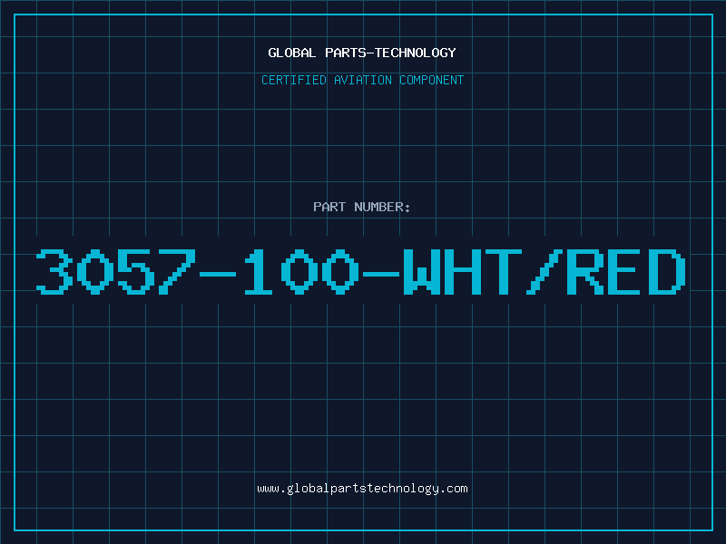 Aviation Part 3057-100-WHT/RED