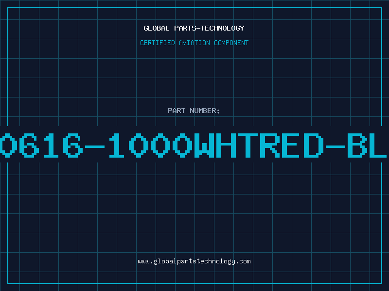 Aviation Part 30616-1000WHTRED-BLD