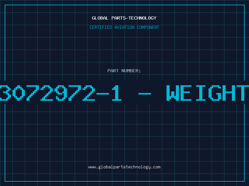 Aviation Part 3072972-1 - WEIGHT