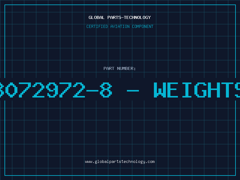 Aviation Part 3072972-8 - WEIGHTS