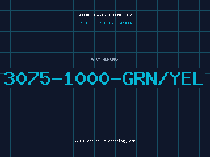 Aviation Part 3075-1000-GRN/YEL