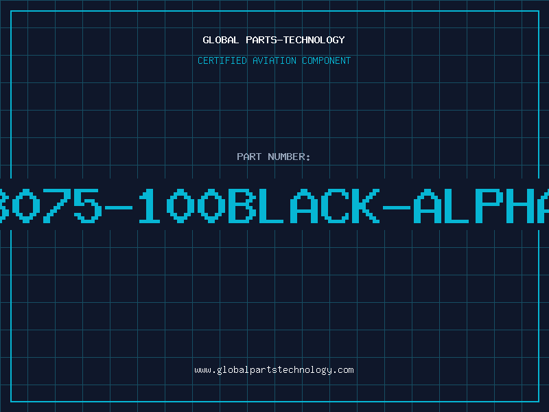 Aviation Part 3075-100BLACK-ALPHA