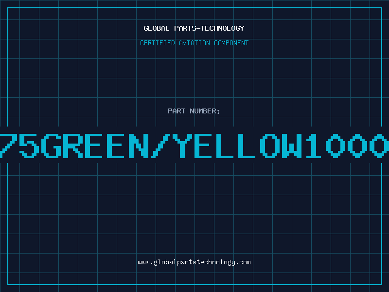 Aviation Part 3075GREEN/YELLOW1000FT