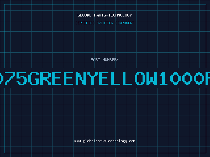 Aviation Part 3075GREENYELLOW1000FT