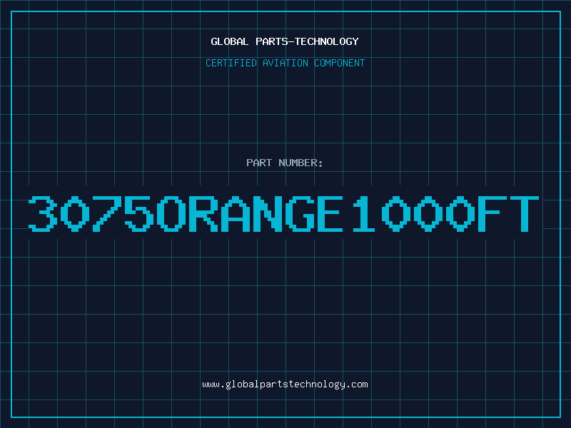 Aviation Part 3075ORANGE1000FT