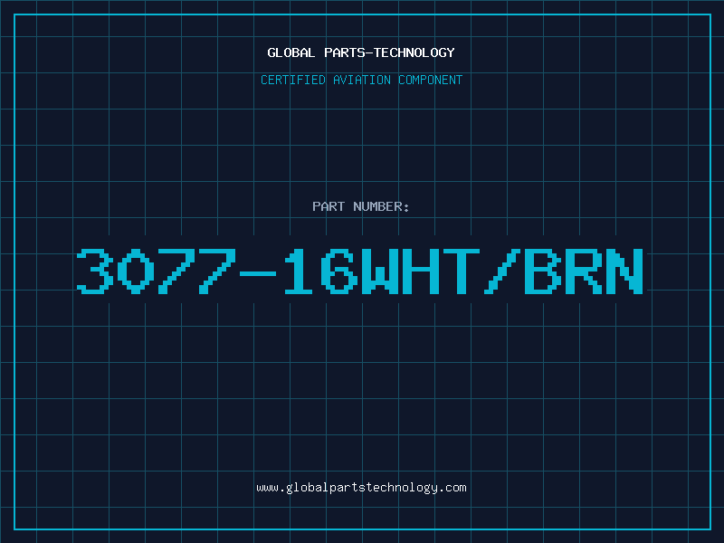Aviation Part 3077-16WHT/BRN