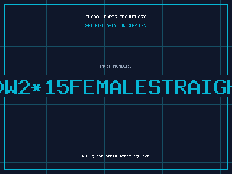 Aviation Part 30W215FEMALESTRAIGHT
