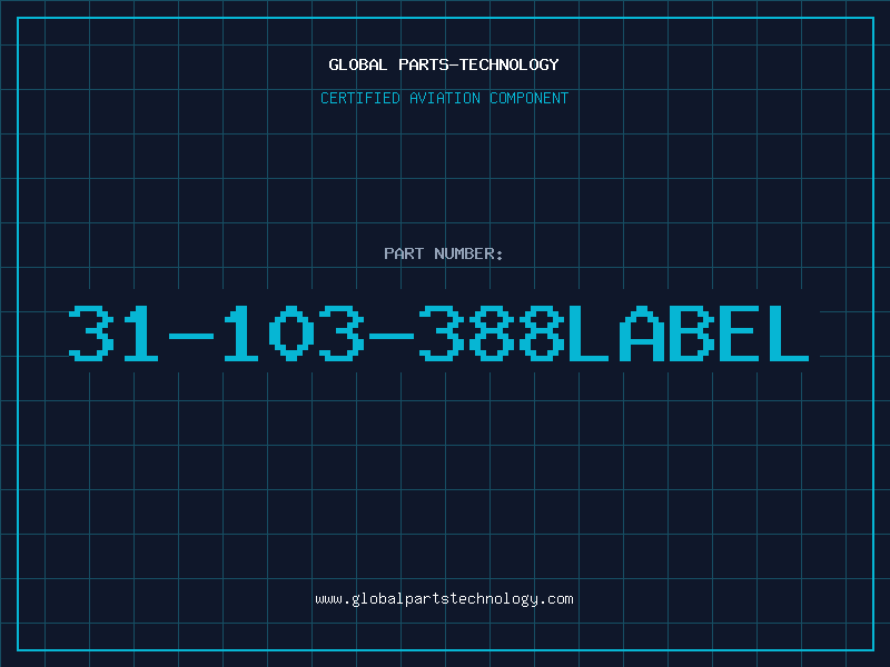 Aviation Part 31-103-388LABEL