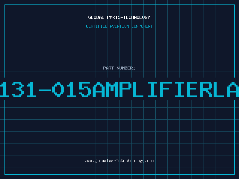 Aviation Part 31-131-015AMPLIFIERLABEL