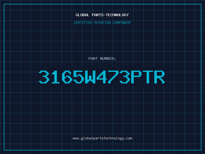 Aviation Part 3165W473PTR