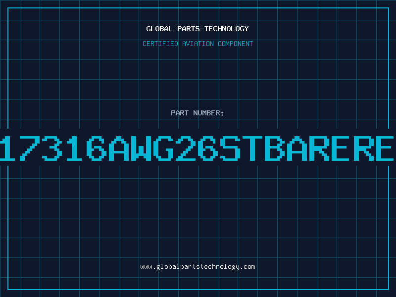 Aviation Part 317316AWG26STBARERED