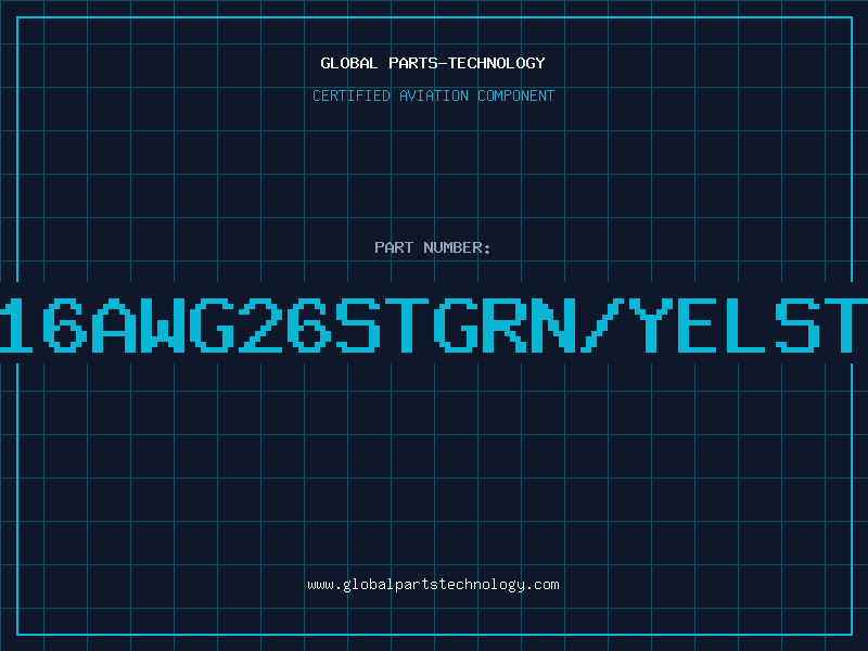 Aviation Part 317316AWG26STGRN/YELSTRIPE