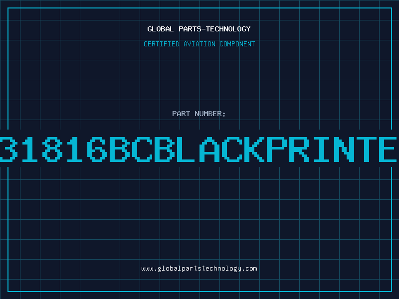Aviation Part 31731816BCBLACKPRINTEDB2