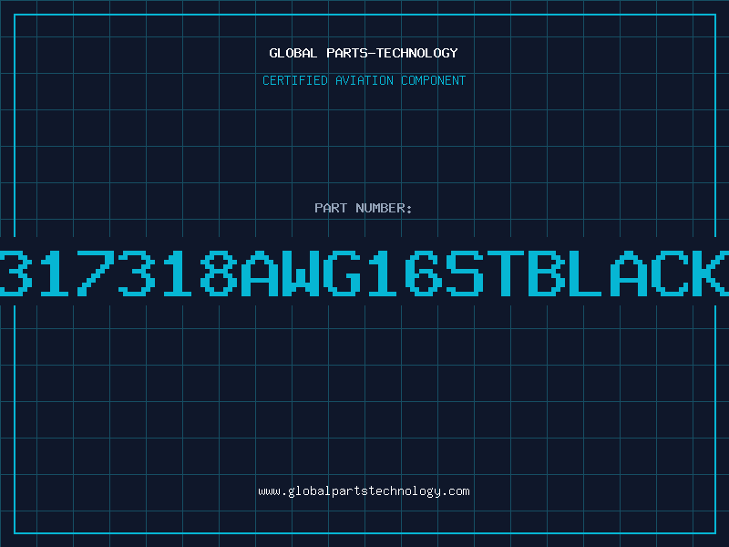 Aviation Part 317318AWG16STBLACK